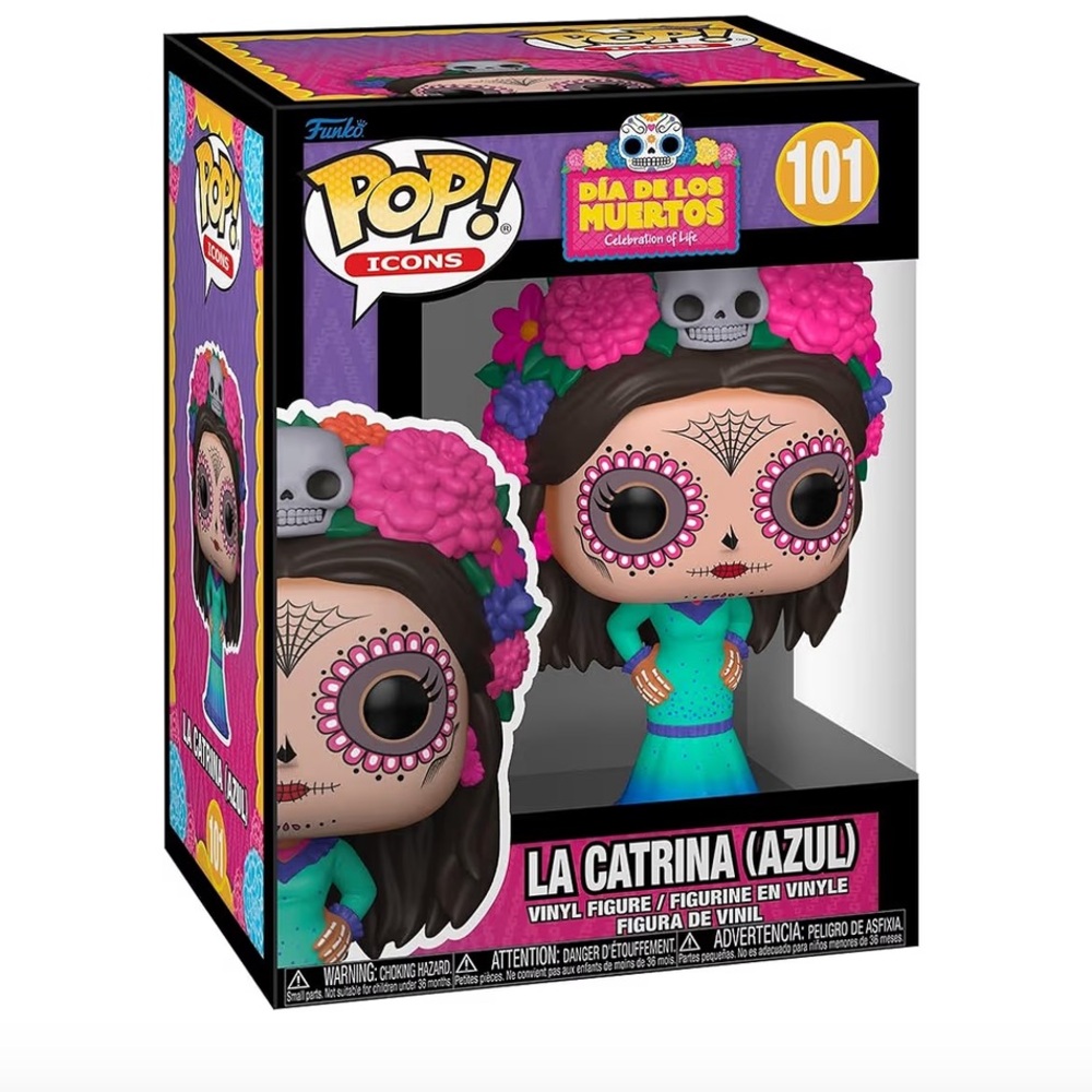 New Funko Pop! Icon: Dia De Los Muertos - La Catrina (Azul)
